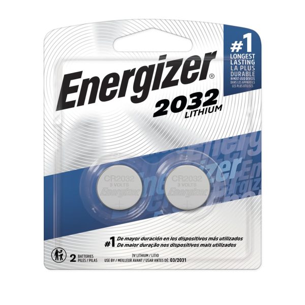 Energizer 2032 Batteries (10 Pack), 3V Lithium Coin Batteries