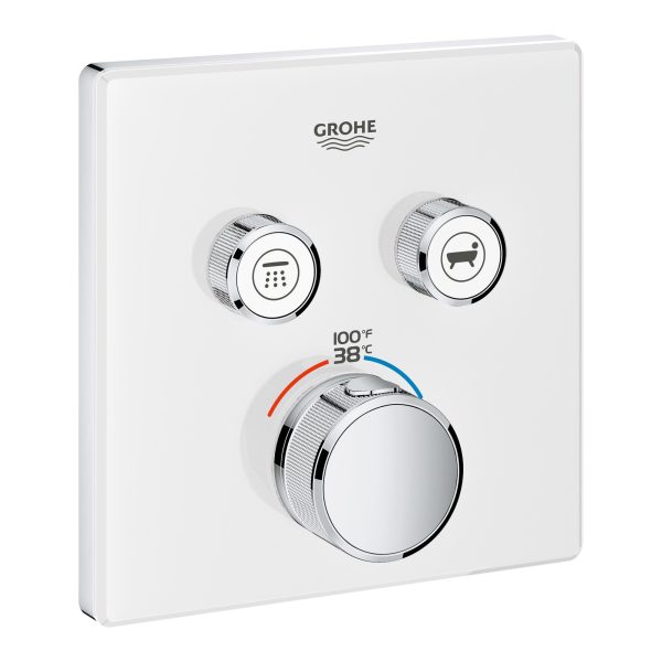 GROHE 29142000 Grohtherm Smart Thermostatic Trim With Control Module, Starlight Chrome